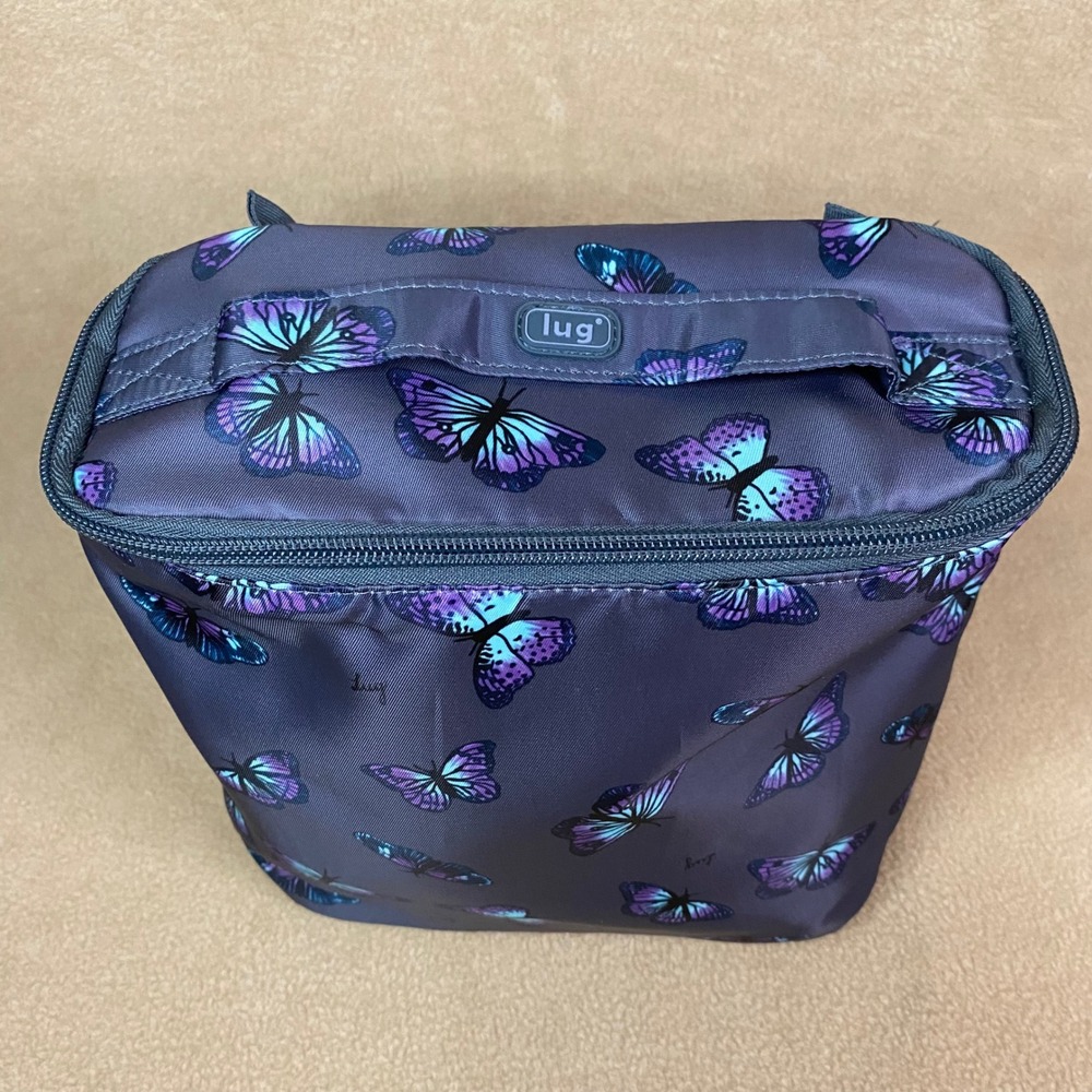 Lug Dolly Butterfly Cosmetic Travel Bag Insulated Case Organizer Makeup Pouch - Picture 2 of 11